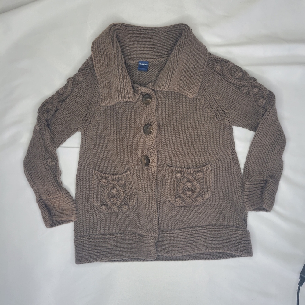 Old Navy Knit Cardigan, Brown 18-24 months